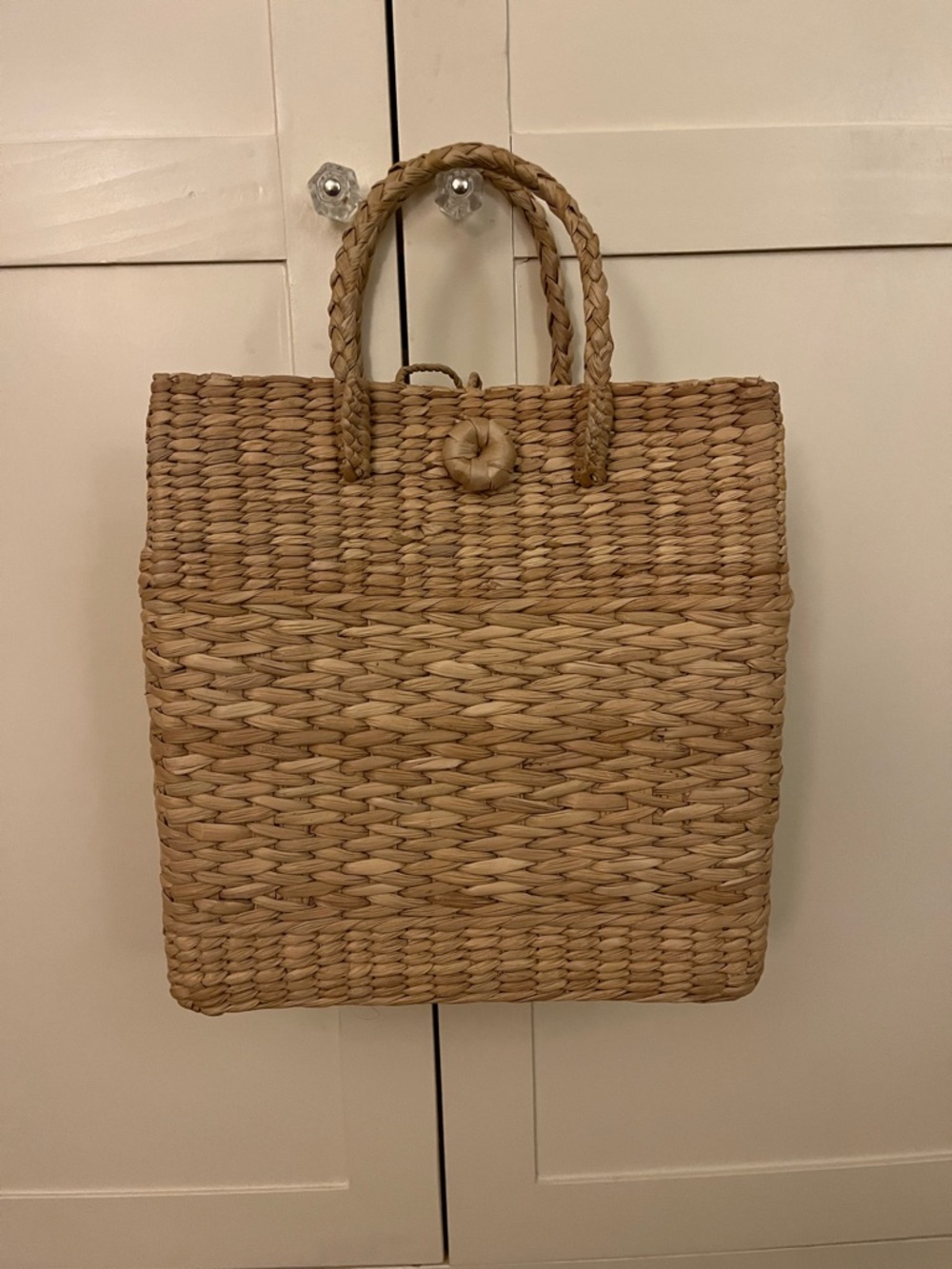 REBECCA TAYLOR Woven Straw Tote Bag in Natural